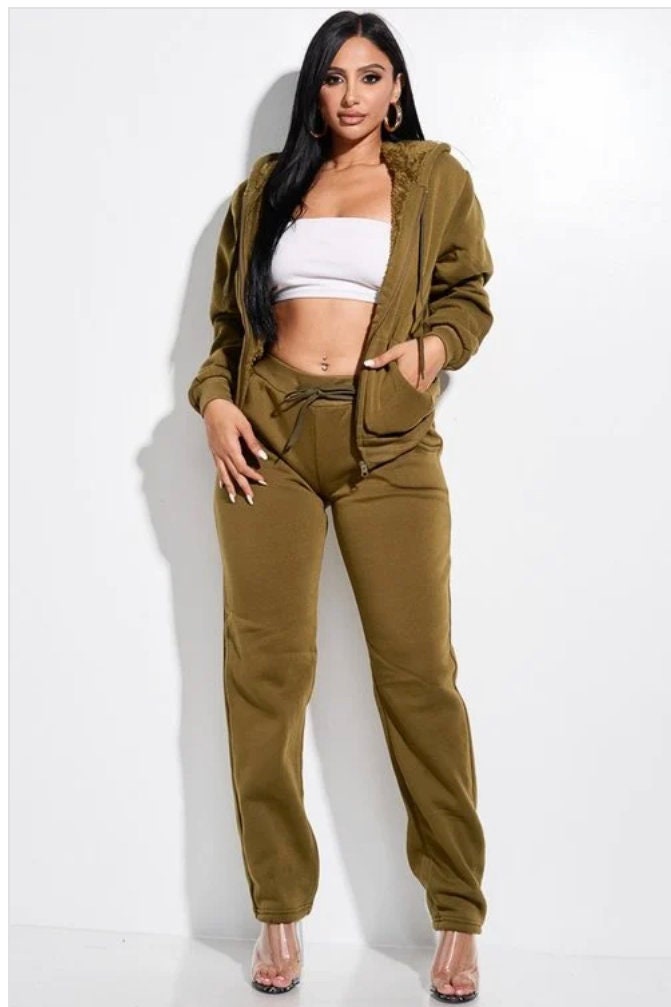 Fleece lined sweatsuit